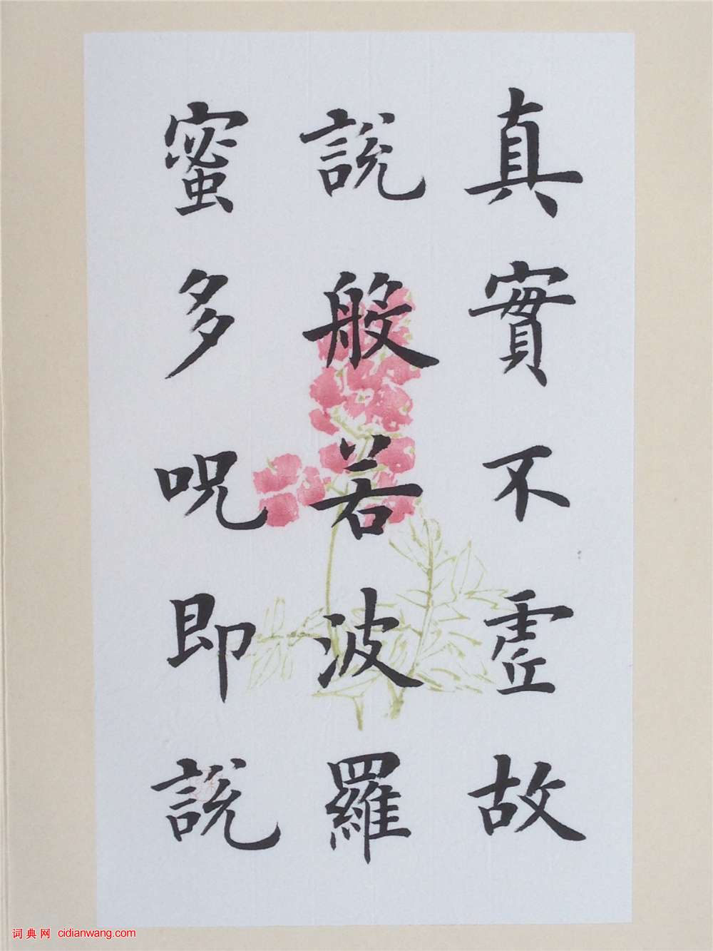 陸啟成楷書《般若波羅蜜多心經》冊頁