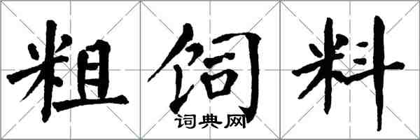 翁闓運粗飼料楷書怎么寫