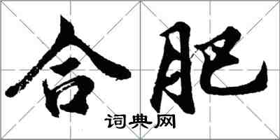 胡問遂合肥行書怎么寫