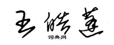 朱錫榮王皓蓬草書個性簽名怎么寫