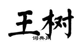 翁闓運王樹楷書個性簽名怎么寫