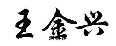 胡問遂王金興行書個性簽名怎么寫