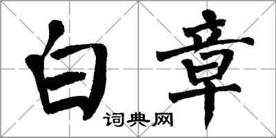 翁闓運白章楷書怎么寫