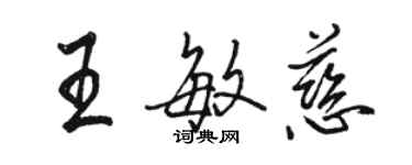 駱恆光王敏慈行書個性簽名怎么寫