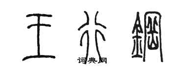 陳墨王行鋼篆書個性簽名怎么寫