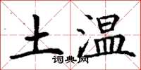 丁謙土溫楷書怎么寫