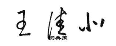 駱恆光王佳北草書個性簽名怎么寫