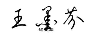 梁錦英王墨芬草書個性簽名怎么寫