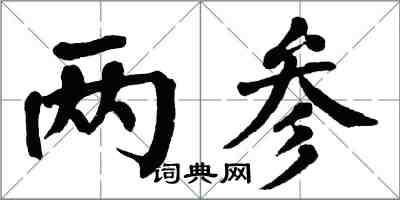 翁闓運兩參楷書怎么寫