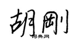 王正良胡剛行書個性簽名怎么寫