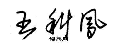 朱錫榮王科鳳草書個性簽名怎么寫