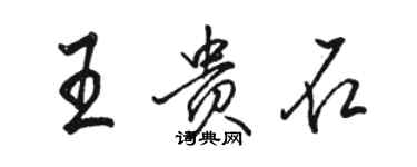 駱恆光王貴石行書個性簽名怎么寫