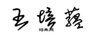 朱錫榮王培蘊草書個性簽名怎么寫