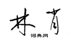 梁錦英林肖草書個性簽名怎么寫