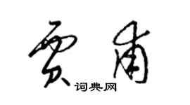 梁錦英賈甫草書個性簽名怎么寫