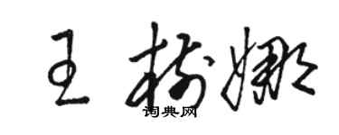 駱恆光王樹娜草書個性簽名怎么寫