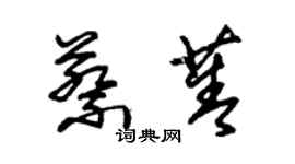 朱錫榮蔡菁草書個性簽名怎么寫