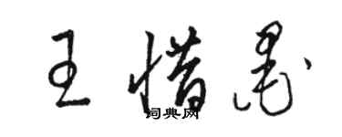 駱恆光王惜墨草書個性簽名怎么寫