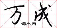 萬成怎么寫好看