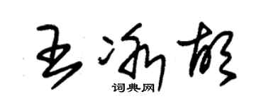 朱錫榮王冰胡草書個性簽名怎么寫