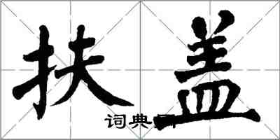 翁闓運扶蓋楷書怎么寫