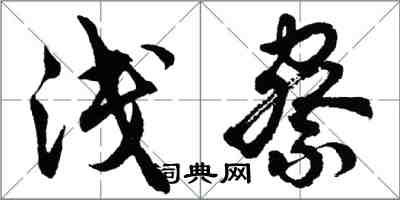 胡問遂淺察行書怎么寫