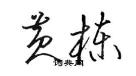 駱恆光黃棟草書個性簽名怎么寫