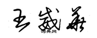 朱錫榮王威華草書個性簽名怎么寫