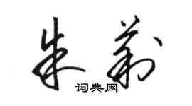 駱恆光朱莉草書個性簽名怎么寫