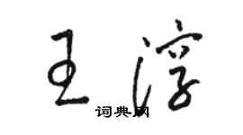 駱恆光王淳草書個性簽名怎么寫