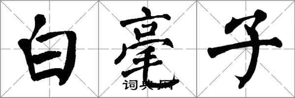 翁闓運白毫子楷書怎么寫