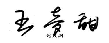 朱錫榮王夢甜草書個性簽名怎么寫