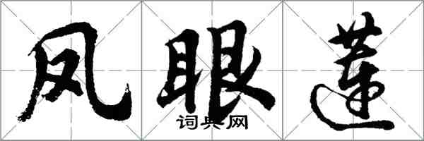 胡問遂鳳眼蓮行書怎么寫