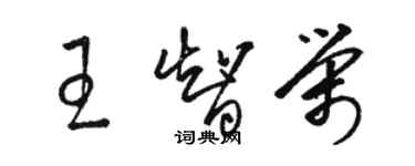 駱恆光王智榮草書個性簽名怎么寫