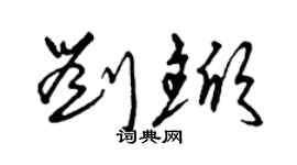 曾慶福劉杴草書個性簽名怎么寫