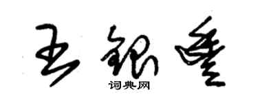 朱錫榮王銀豐草書個性簽名怎么寫