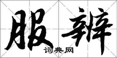 胡問遂服辨行書怎么寫