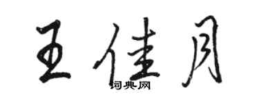 駱恆光王佳月行書個性簽名怎么寫