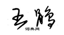 朱錫榮王鵑草書個性簽名怎么寫