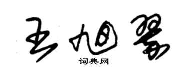 朱錫榮王旭翠草書個性簽名怎么寫