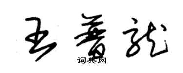 朱錫榮王普龍草書個性簽名怎么寫