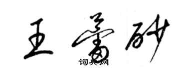 梁錦英王蕾砂草書個性簽名怎么寫