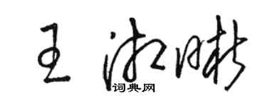 駱恆光王湘晰草書個性簽名怎么寫