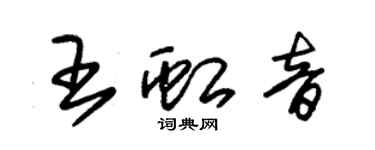 朱錫榮王虹音草書個性簽名怎么寫