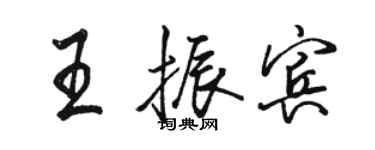 駱恆光王振賓行書個性簽名怎么寫