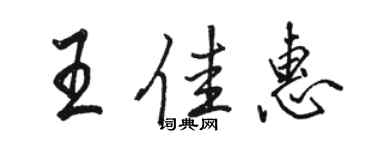 駱恆光王佳惠行書個性簽名怎么寫