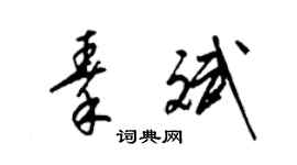 梁錦英秦斌草書個性簽名怎么寫