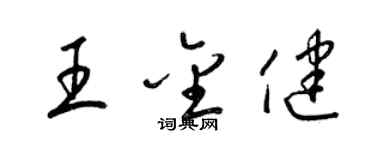 梁錦英王金健草書個性簽名怎么寫