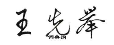 駱恆光王先舉行書個性簽名怎么寫