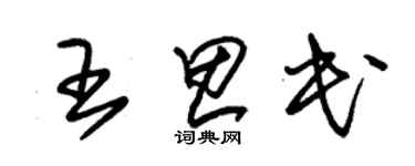 朱錫榮王思民草書個性簽名怎么寫
